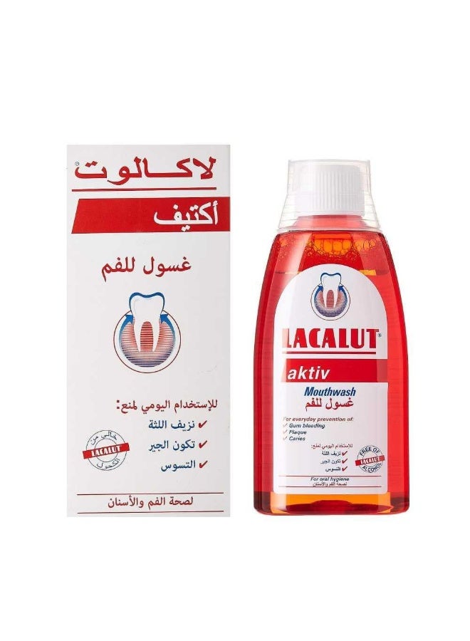 LACALUT Aktiv Mouthwash 300ml - Image 1